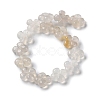 Natural White Agate Beads Strands G-M418-D03-01-3