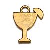 Tibetan Style Tropical drink Alloy Pendants TIBEB-A14275-AG-LF-2