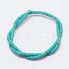 Dyed Synthetic Turquoise Beads Strands G-P083-6mm-83K-2