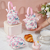 10Pcs Cloth Flower Print Drawstring Pouches ABAG-DC0001-09B-3