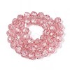 Transparent Crackle Glass Beads Strands GLAA-N053-8mm-07-2