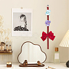 Polyester Bow Storage Wall Pendant Decoration HJEW-OC00107-5