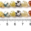 Dyed & Heated Natural Fire Crackle Agate Beads Strands G-P539-B01-23-5