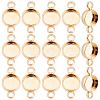 30Pcs Brass Cabochon Connector Settings KK-BBC0025-25-1