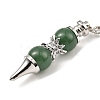 Natural Green Aventurine Pointed Dowsing Pendulums G-K338-29P-06-3