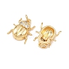 Brass Micro Pave Cubic Zirconia Pendants KK-G544-09G-02-2