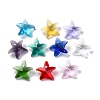 100Pcs 10 Colors Glass Pendants AJEW-H154-08E-2