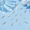 30Pcs 2 Colors Alloy Cabochons MRMJ-GO0002-07-4