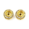 Brass Rhinestone Beads RB-F035-04G-1