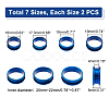 14pcs 7 size Unisex Stainless Steel Grooved Finger Ring Sets RJEW-UN0002-65BL-3