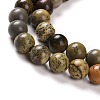 Natural Dendritic Jasper Beads Strands G-H1632-6MM-3