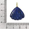 Dyed Natural Lapis Lazuli Carved Pendants G-C282-05G-3