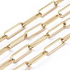 304 Stainless Steel Paperclip Chains CHS-L022-02D-G-2