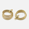 Brass 2-Loop Link Pendants KK-N200-083-1
