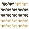 24 Stes 2 Colours Zinc Alloy Bracket FIND-GF0001-79-1