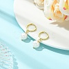 Natural Cultured Freshwater Pearl Hoop Dangle Earrings for Women EJEW-JE07277-1