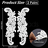 Sew on Flower Appliques PATC-WH0005-46B-2