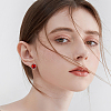 50Pcs Flat Round 304 Stainless Steel Stud Earring Settings STAS-BBC0005-84C-6