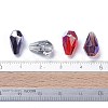 Electroplate Czech Glass Beads GLAA-O018-15-4