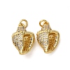 Brass Micro Pave Cubic Zirconia Pendants KK-A271-02C-G-1