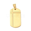 PVD Vacuum Plating 304 Stainless Steel Pendants STAS-C105-06G-1