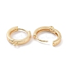 Brass Hoop Earring Findings X-KK-A168-25G-2