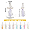 4Sets Transparent Acrylic Pendants FIND-PH0009-57-3