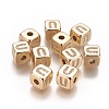 Brass Micro Pave Cubic Zirconia Beads KK-K238-16G-U-1