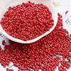 Baking Paint Glass Seed Beads SEED-A033-04S-1