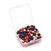 200Pcs 4 Colors Dyed Synthetic Turquoise Beads Strands G-LS0002-18-7