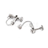 Non-Tarnish 316 Stainless Steel Clip-on Earring Findings LS-X-STAS-K274-09P-2