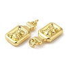 Rack Plating Brass Pendants KK-C030-28G-2