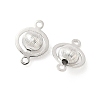 SHEGRACE Brass Round Links XGR0127P-123P-2