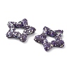 Star Shape Polymer Clay Rhinestone Beads CLAY-NH0001-06N-2