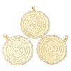 Brass with Cubic Zirconia Pendants KK-K332-16B-G-1