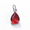 Brass Micro Pave Cubic Zirconia Pendants ZIRC-E164-64P-2