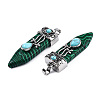 Synthetic Malachite Pendants G-S292-05C-4