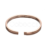 Ion Plating(IP) 304 Stainless Steel Bangles BJEW-E277-42A-RG-3