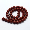 Natural Red Jasper Beads Strands G-I199-25-10mm-2