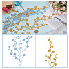 4Pcs 2 Colors Plum Blosssom Cotton Computerized Embroidery Iron on Patches PATC-GO0001-02-5