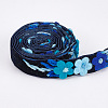 Velvet Handmade Flower Embroidered Lace Ribbons SRIB-WH0011-077A-3