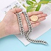 Tarnish Resistant 201 Stainless Steel Double Link Chains CHS-A003E-3.0mm-5