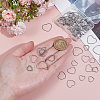 72Pcs 3 Styles 304 Stainless Steel Linking Ring STAS-ME0002-38-3