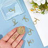 10Pcs Brass Toggle Clasps KK-BBC0021-91-3