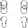304 Stainless Steel Double Eye Swivel Clasps STAS-NB0004-28P-1