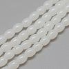 Baking Paint Glass Beads Strands DGLA-S115-8x6mm-Y01-1