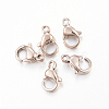 Ion Plating(IP) 304 Stainless Steel Lobster Claw Clasps X-STAS-H353-F-02RG-1
