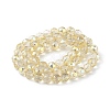 Transparent Electroplate Glass Beads Strands EGLA-F154-FR01-2