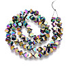Electroplated Synthetic Non-magnetic Hematite Beads Strands G-T139-62F-2