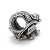 304 Stainless Steel European Beads STAS-G256-09AS-3